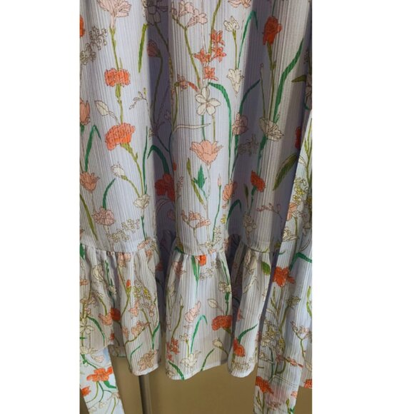 BANANA REPUBLIC Floral Puff-Sleeve Dress SIZE PETITE 00 GOOD AS NEW - Picture 3 of 12